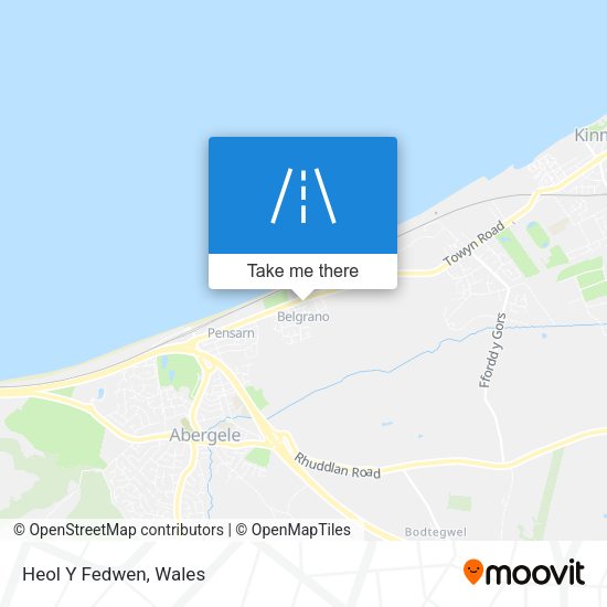 Heol Y Fedwen map