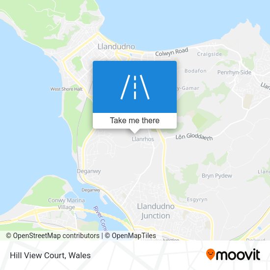 Hill View Court map