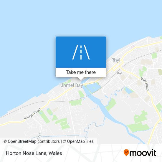 Horton Nose Lane map