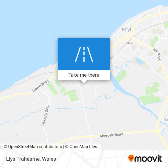 Llys Trahearne map