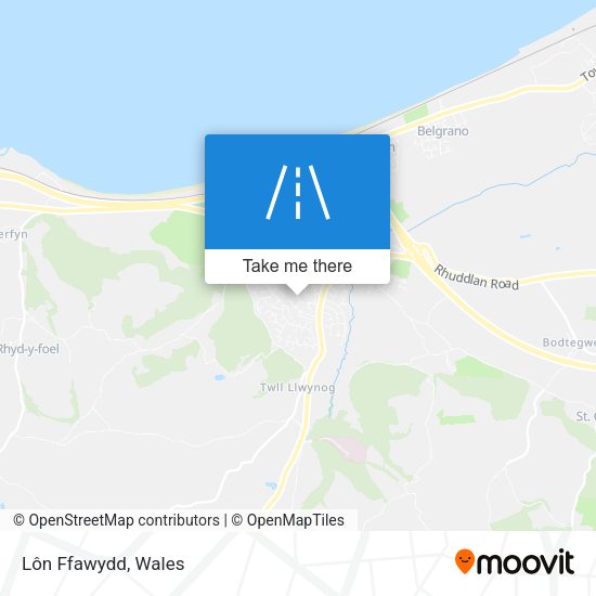 Lôn Ffawydd map