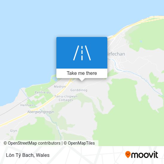 Lôn Tŷ Bach map