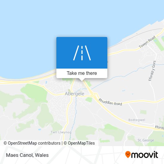 Maes Canol map