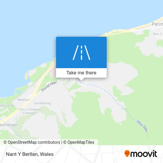 Nant Y Berllan map