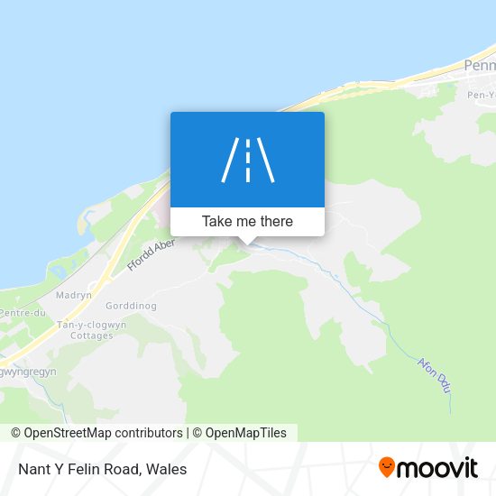 Nant Y Felin Road map