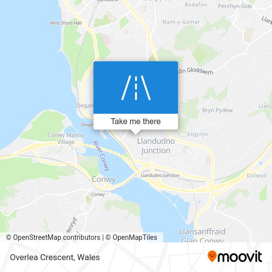 Overlea Crescent map