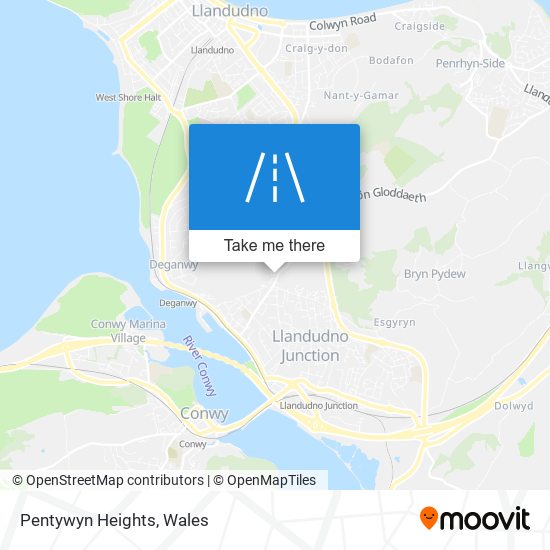 Pentywyn Heights map