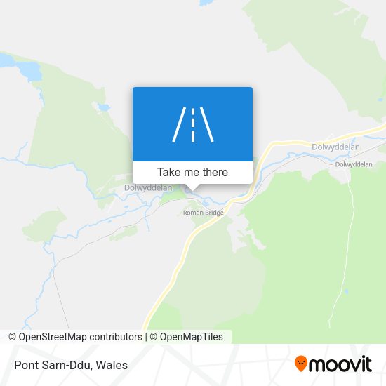Pont Sarn-Ddu map