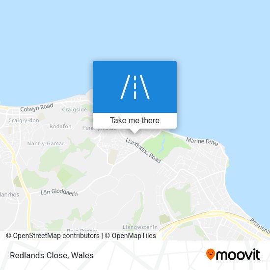 Redlands Close map