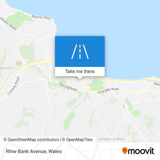 Rhiw Bank Avenue map