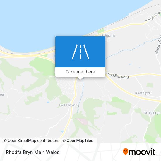 Rhodfa Bryn Mair map