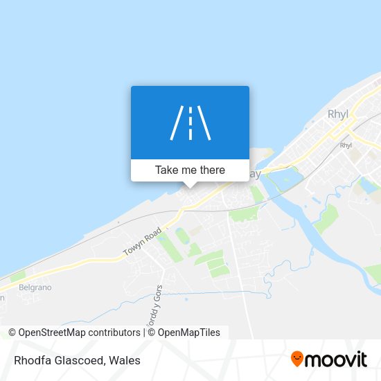 Rhodfa Glascoed map