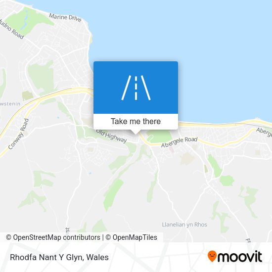 Rhodfa Nant Y Glyn map