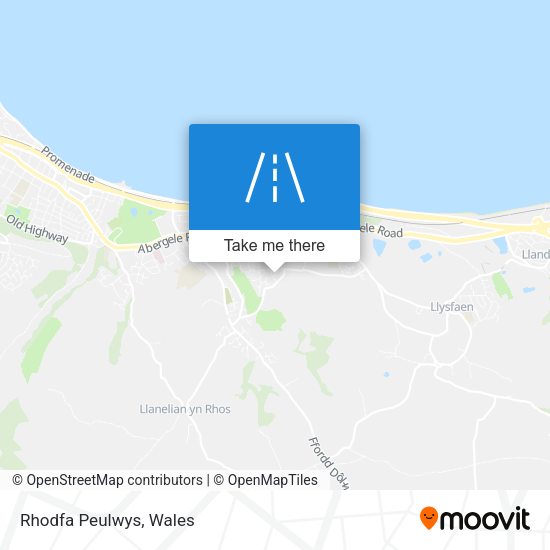 Rhodfa Peulwys map