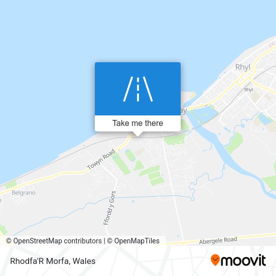 Rhodfa'R Morfa map