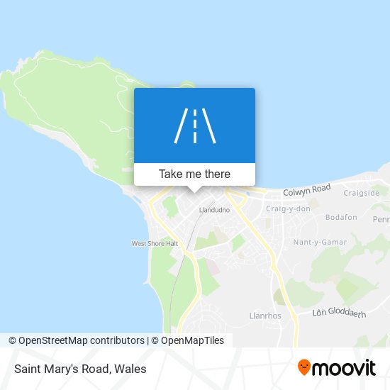 Saint Mary's Road map