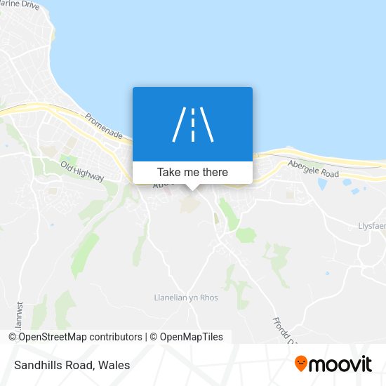 Sandhills Road map