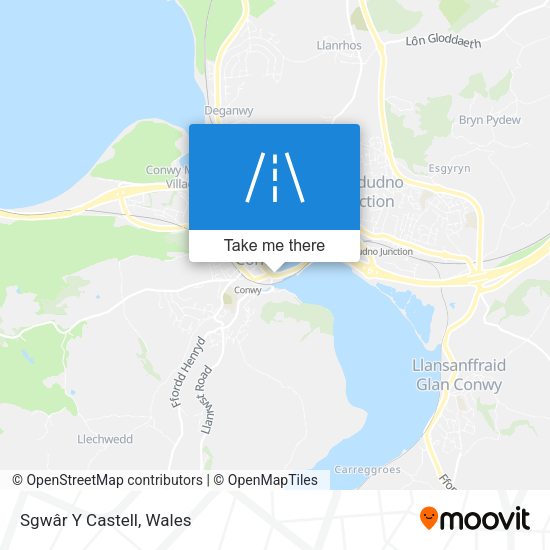 Sgwâr Y Castell map