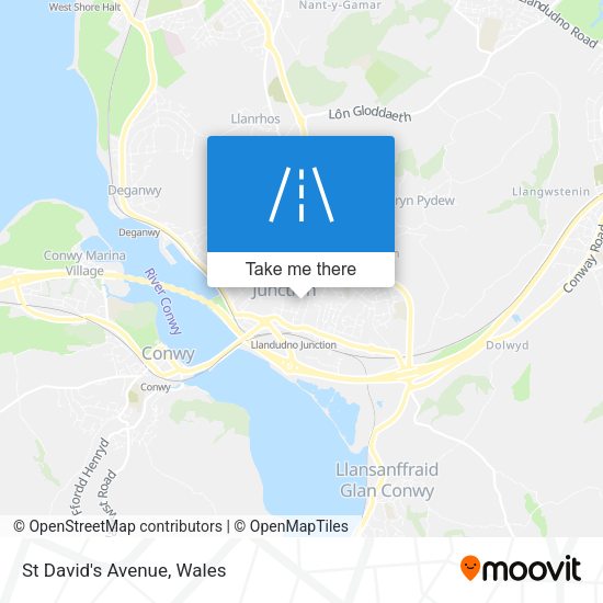 St David's Avenue map