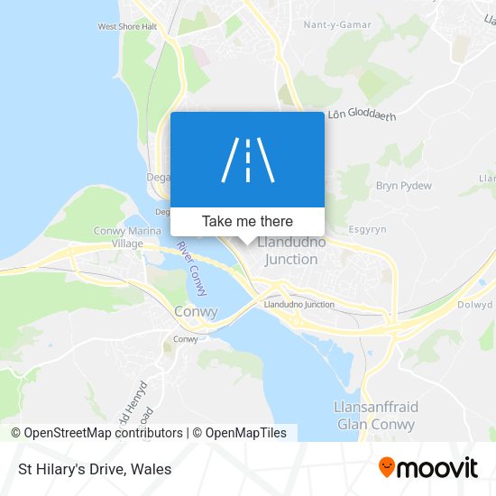 St Hilary's Drive map