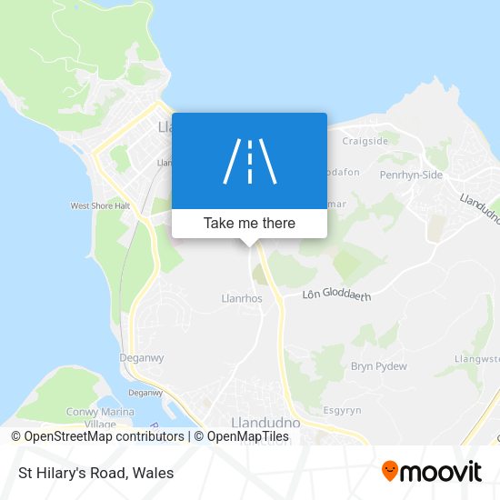 St Hilary's Road map