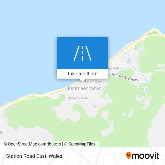 Station Road East map