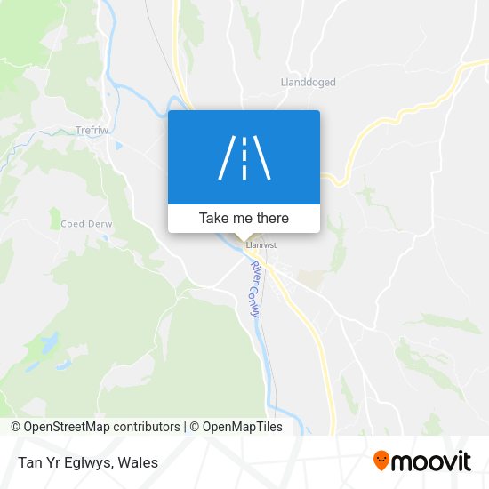 Tan Yr Eglwys map