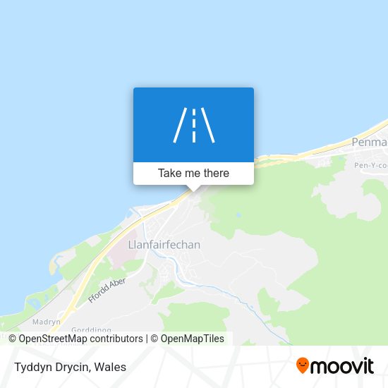 Tyddyn Drycin map