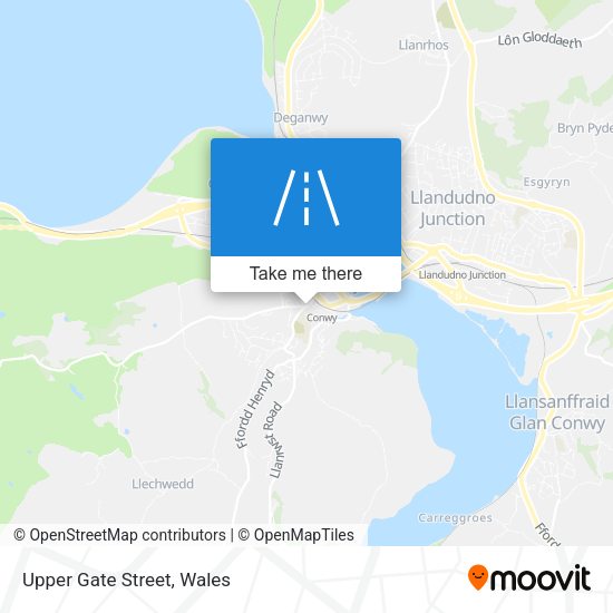 Upper Gate Street map