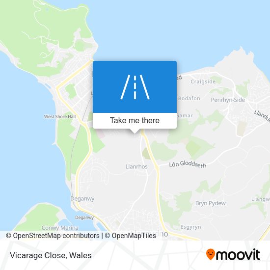 Vicarage Close map