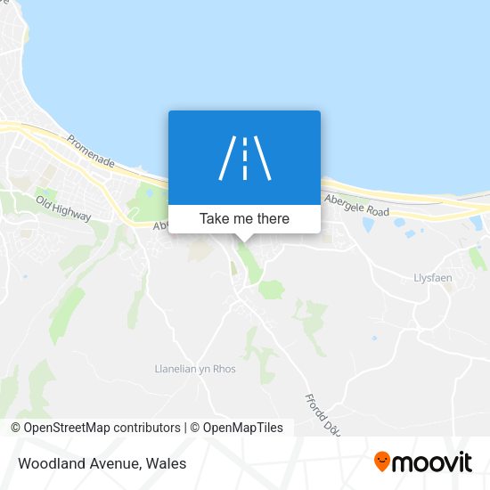 Woodland Avenue map
