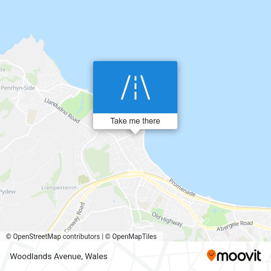 Woodlands Avenue map