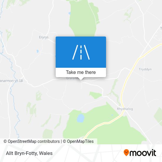 Allt Bryn-Fotty map