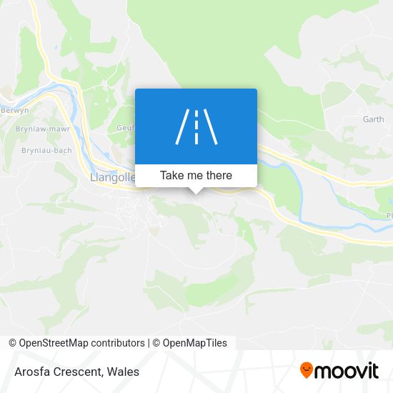 Arosfa Crescent map