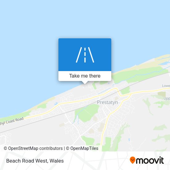 Beach Road West map