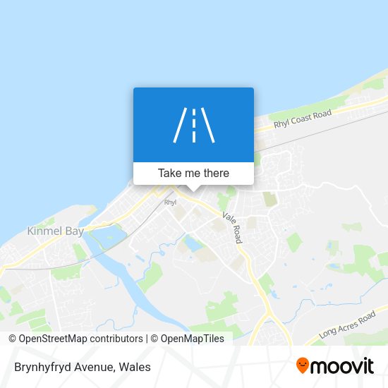 Brynhyfryd Avenue map