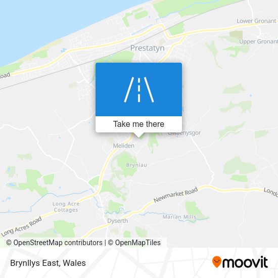 Brynllys East map