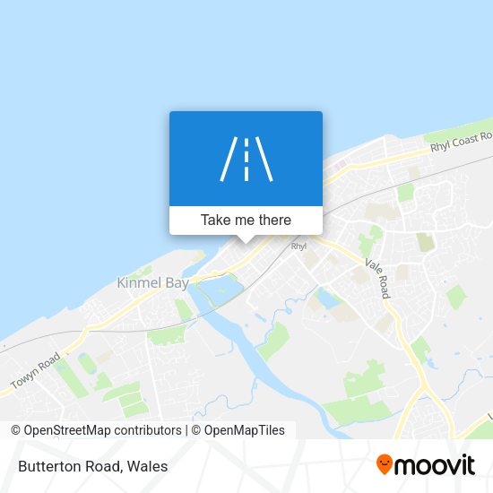 Butterton Road map