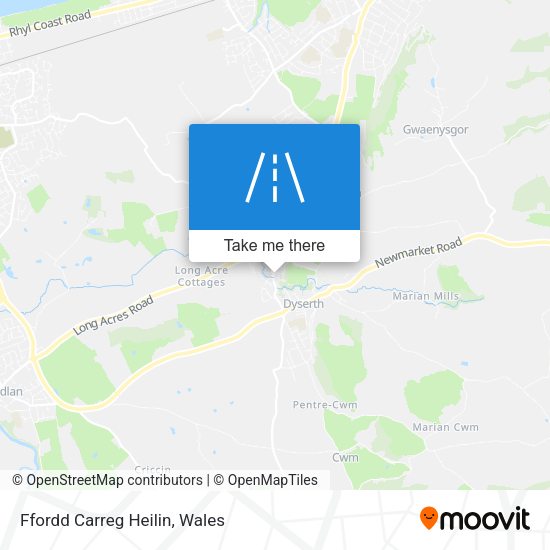 Ffordd Carreg Heilin map