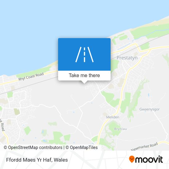 Ffordd Maes Yr Haf map