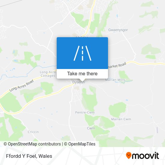 Ffordd Y Foel map