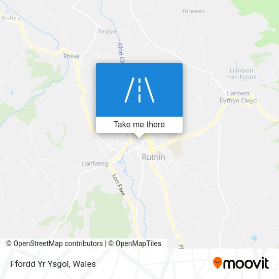 Ffordd Yr Ysgol map