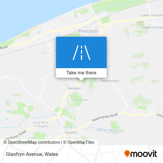 Glasfryn Avenue map