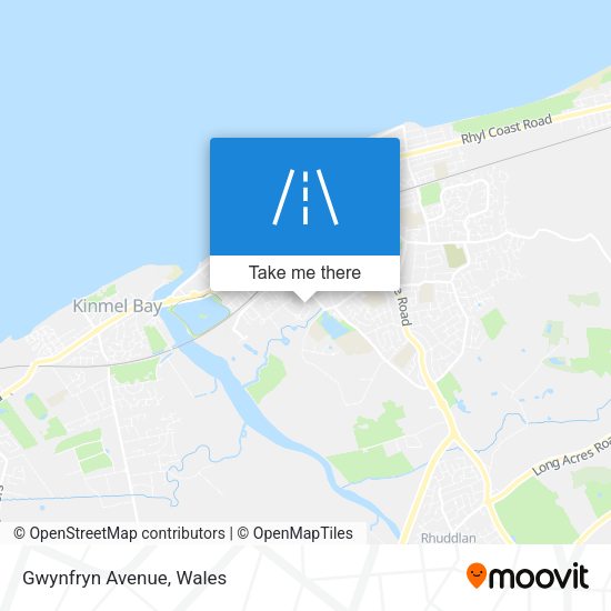 Gwynfryn Avenue map