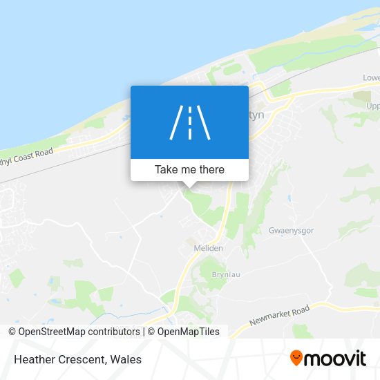 Heather Crescent map