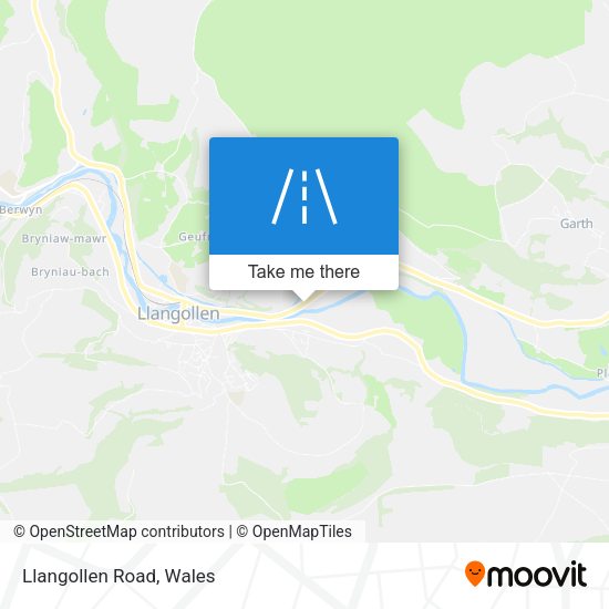 Llangollen Road map