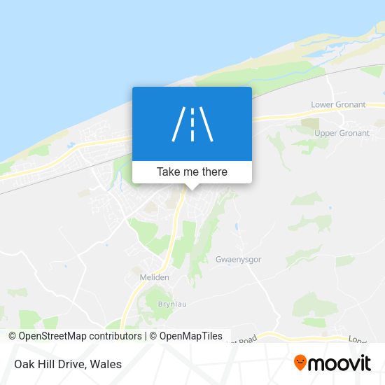 Oak Hill Drive map