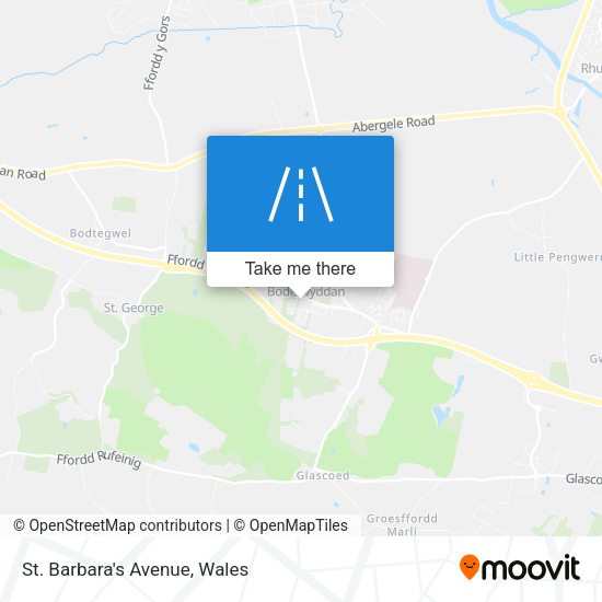 St. Barbara's Avenue map
