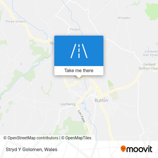Stryd Y Golomen map