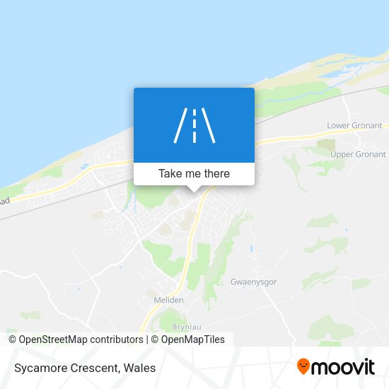 Sycamore Crescent map